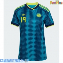 Camisa de time de futebol Colômbia Rafael Santos Borre #19 Replicas 2º Equipamento Feminina Mundo 2026 Manga Curta